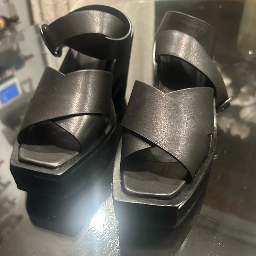 New! Rag & Bone Santiago Crisscross Platform Sandal Size EU 41; US 11
